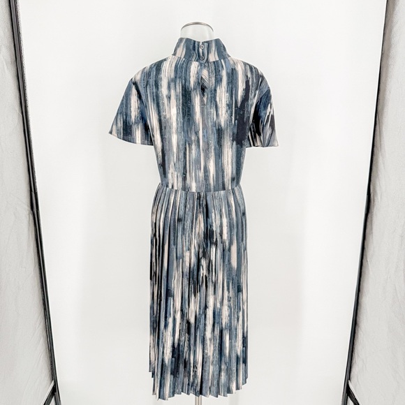 Nordstrom Blue A-Line Puff Sleeve Dress - Picture 5 of 6